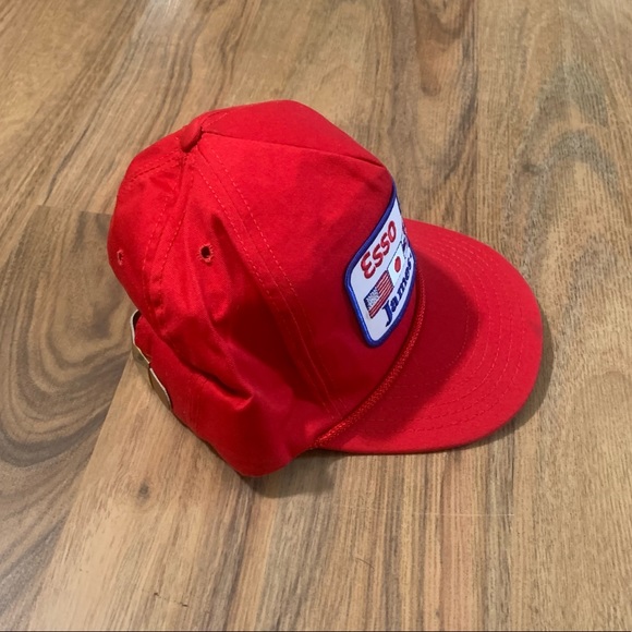 Vintage P Cap Trucker Hat Esso Fawley Petroleum Refinery Patch Cap Adjustable - Picture 3 of 7